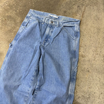 2000S TOMMY HILFIGER FADED BAGGY CARPENTER DENIM JEANS