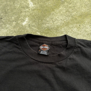 2000S HARLEY DAVIDSON FADED FLAME LONGSLEEVE TEE