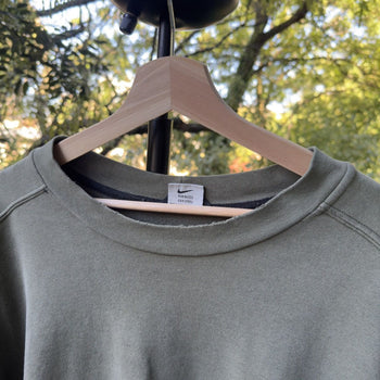 1990s Nike Thrashed Faded Green Logo Sweatshirt