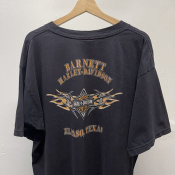 Vintage 2000s Harley Davidson Faded Skull Tee