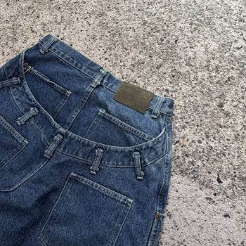 Shorts vaqueros skater holgados de pierna ancha de Sagwear de los años 90