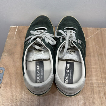 Golden Goose Soul Star Green Suede Sneakers