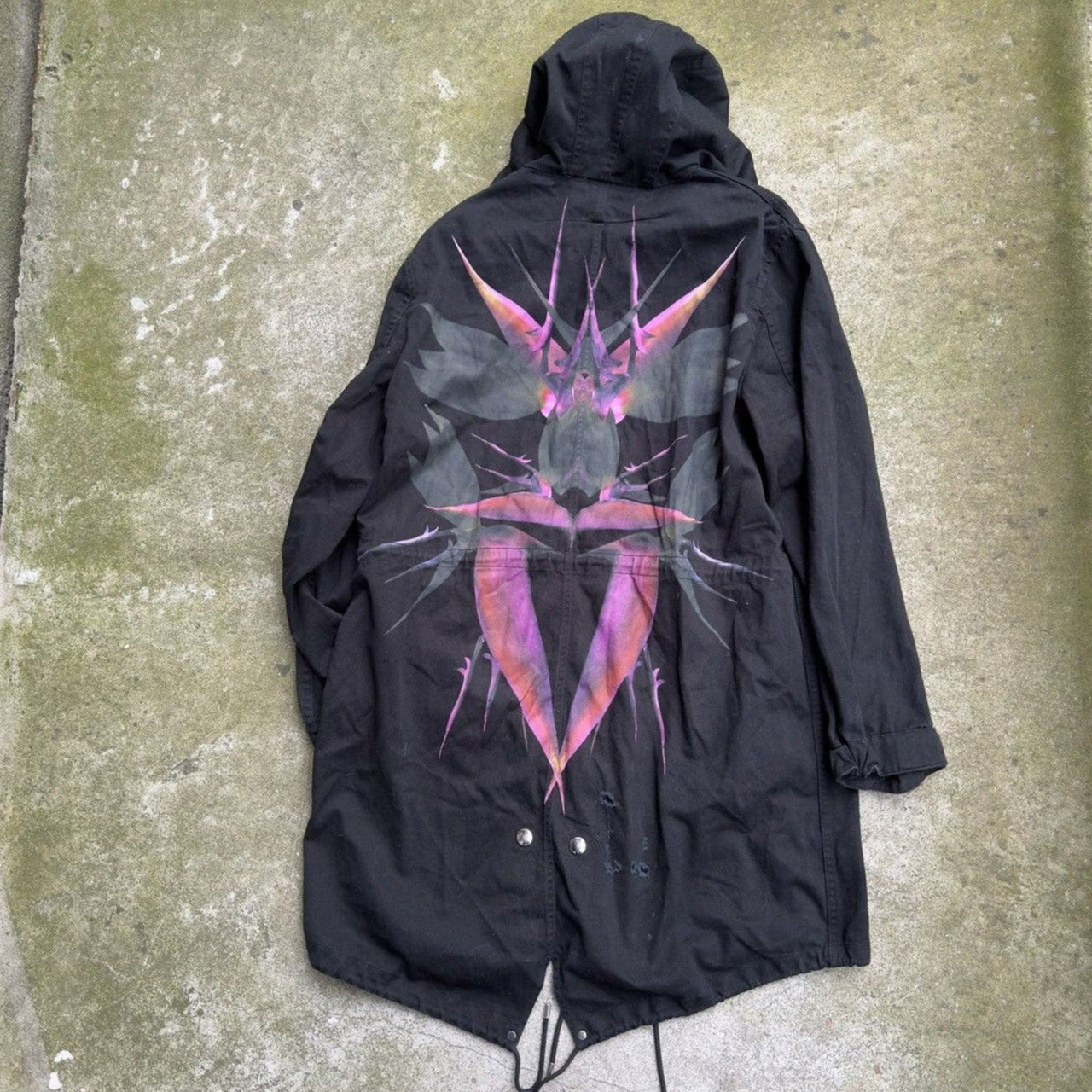 GIVENCHY SS12 BIRDS OF PARADISE HOODED PARKA RICCARDO TISCI