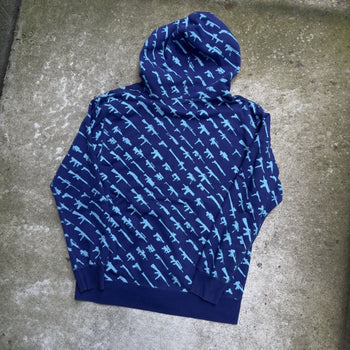 2010s ROGUE STATUS GUN SHOW ZIP UP HOODIE BLUE