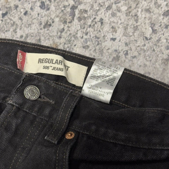 2000s Levi’s 505 Black Straight Denim Jeans