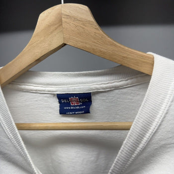 1990s Nassau Bahamas Skull Flame Longsleeve Tee Faded