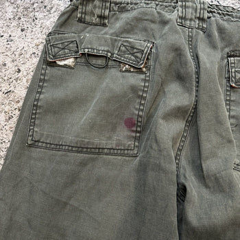 Pantalones cargo holgados tipo paracaídas PJ Mark descoloridos de la década de 2000
