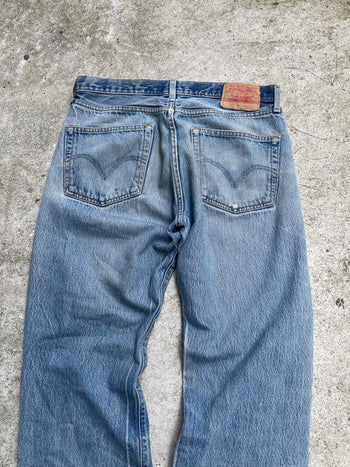 2000s THRASHED FADED LEVI’S 501XX DENIM JEANS