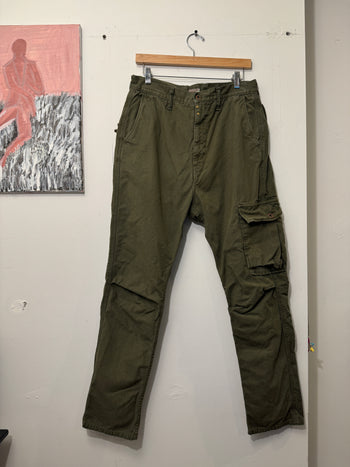 KAPITAL RINGOMAN OLIVE CARGO PANTS
