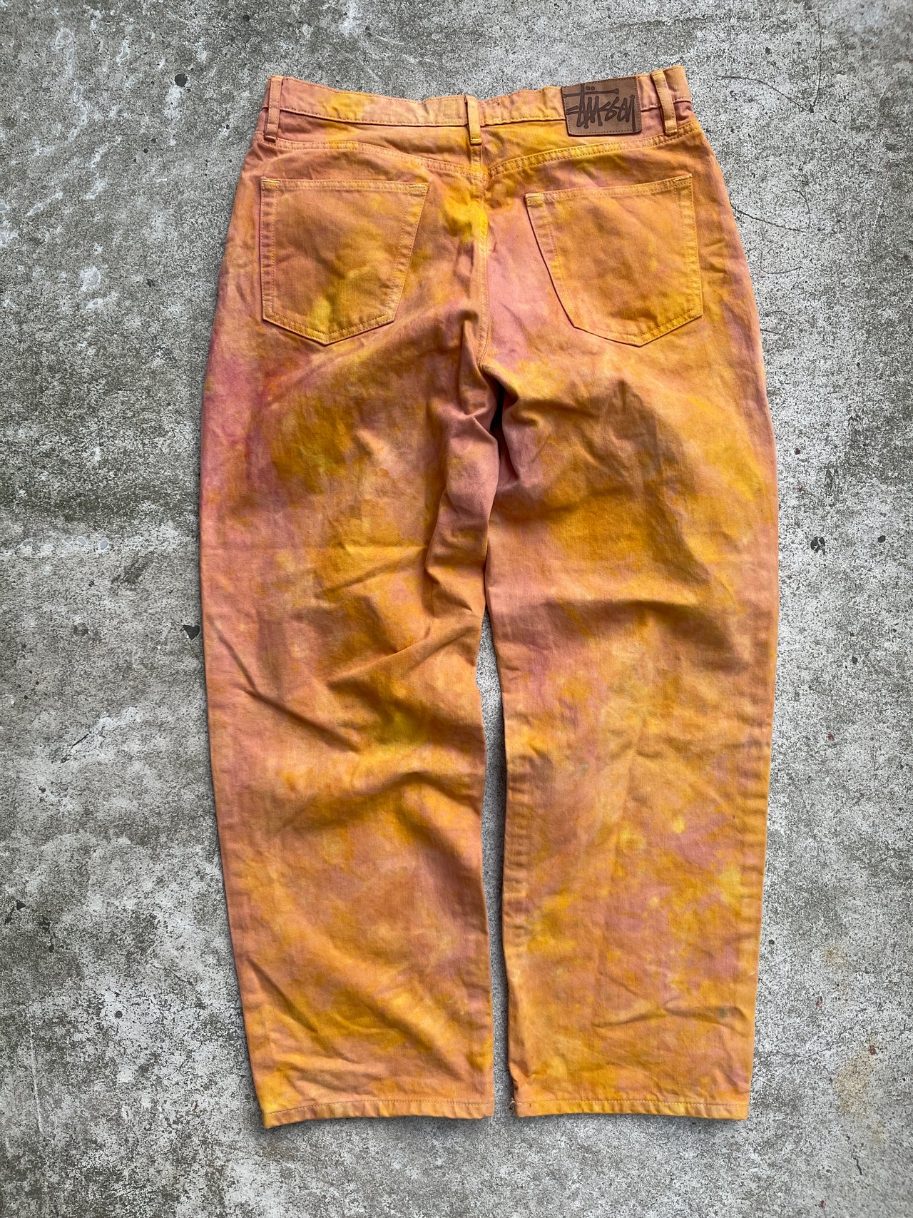 STUSSY WONDERLAND BIG OL’ JEANS DYED DENIM