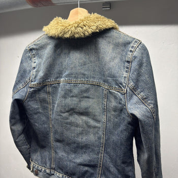 Gap Women's Fur Denim Trucker Jacket