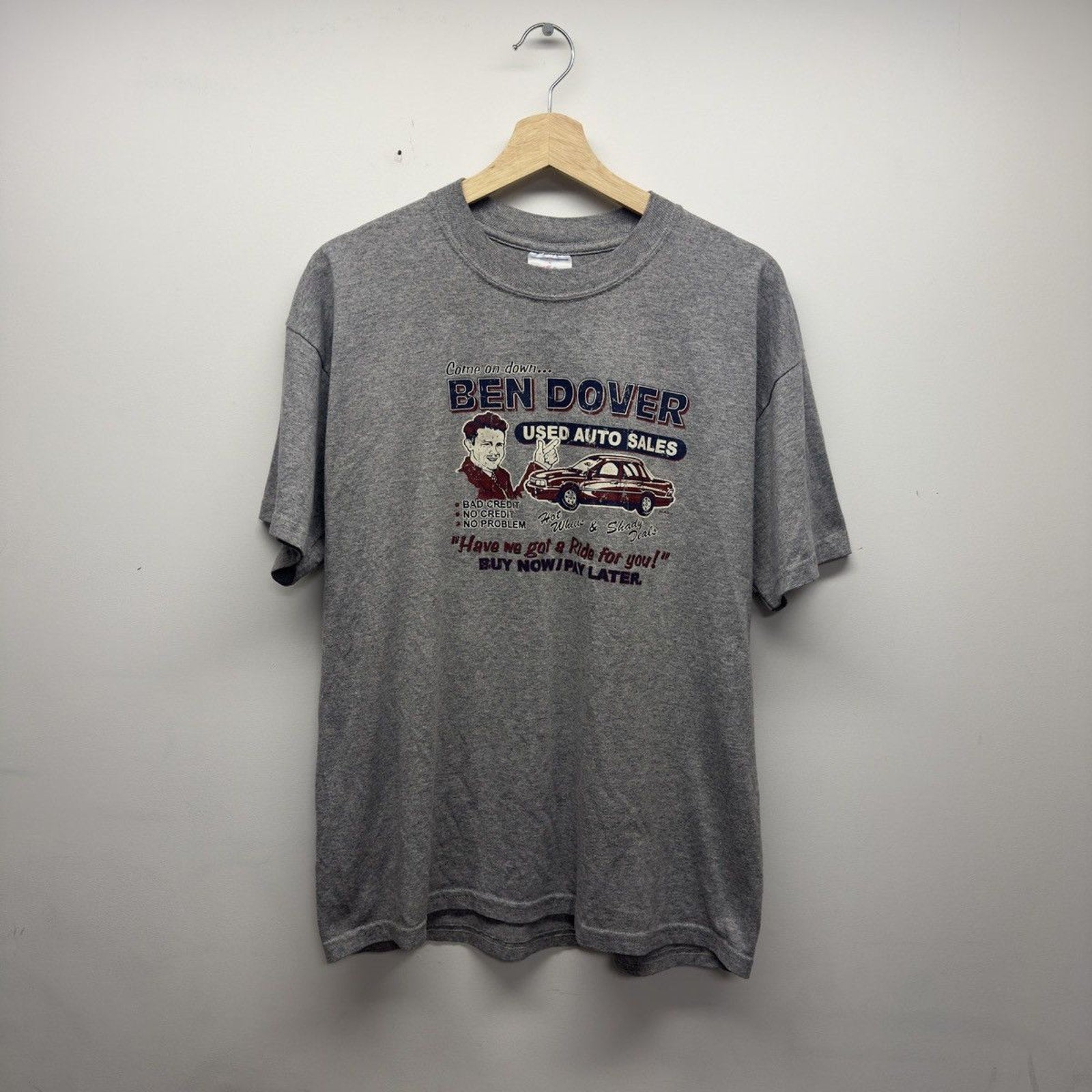 Vintage 2000s Ben Dover Auto Sales Tee Faded