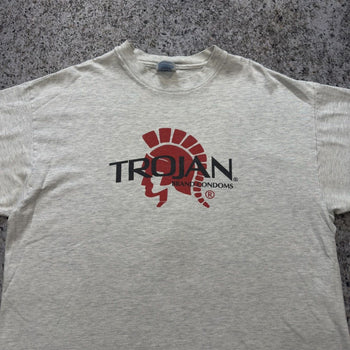 1990s Trojan Condoms Logo Tee