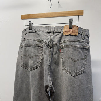 Vintage 1980s Levi's 501 Made in USA Faded Distressed Grey Jeans