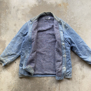 1970s THRASHED SEARS WORK ‘N LEISURE THRASHED DENIM CHORE COAT