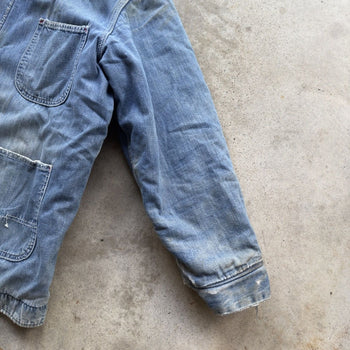 1970s THRASHED SEARS WORK ‘N LEISURE THRASHED DENIM CHORE COAT