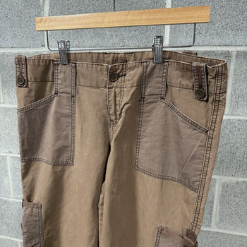 2000s Abercrombie & Fitch Brown Cargo Pants