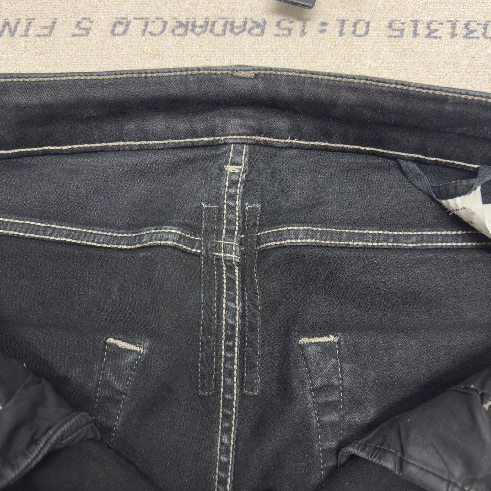 Rick Owens DRKSHDW Gethsmane 2021 Tyrone Cut Waxed Denim Jeans