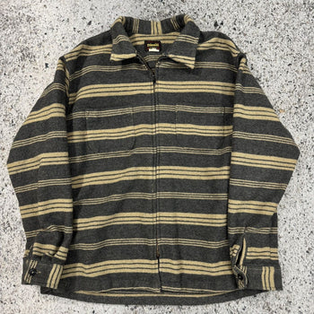 Chaqueta de franela de lana con cremallera de Diesel, años 80 y 90