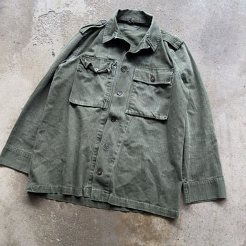 1960s HBT HERRINGBONE TWILL FIELD FATIGUE SHIRT