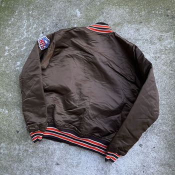 1990s CLEVELAND BROWNS NFL SATIN STARTER JACKET