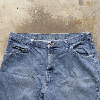 2000S WRANGLER BAGGY FADED DENIM JEAN SHORTS JORTS