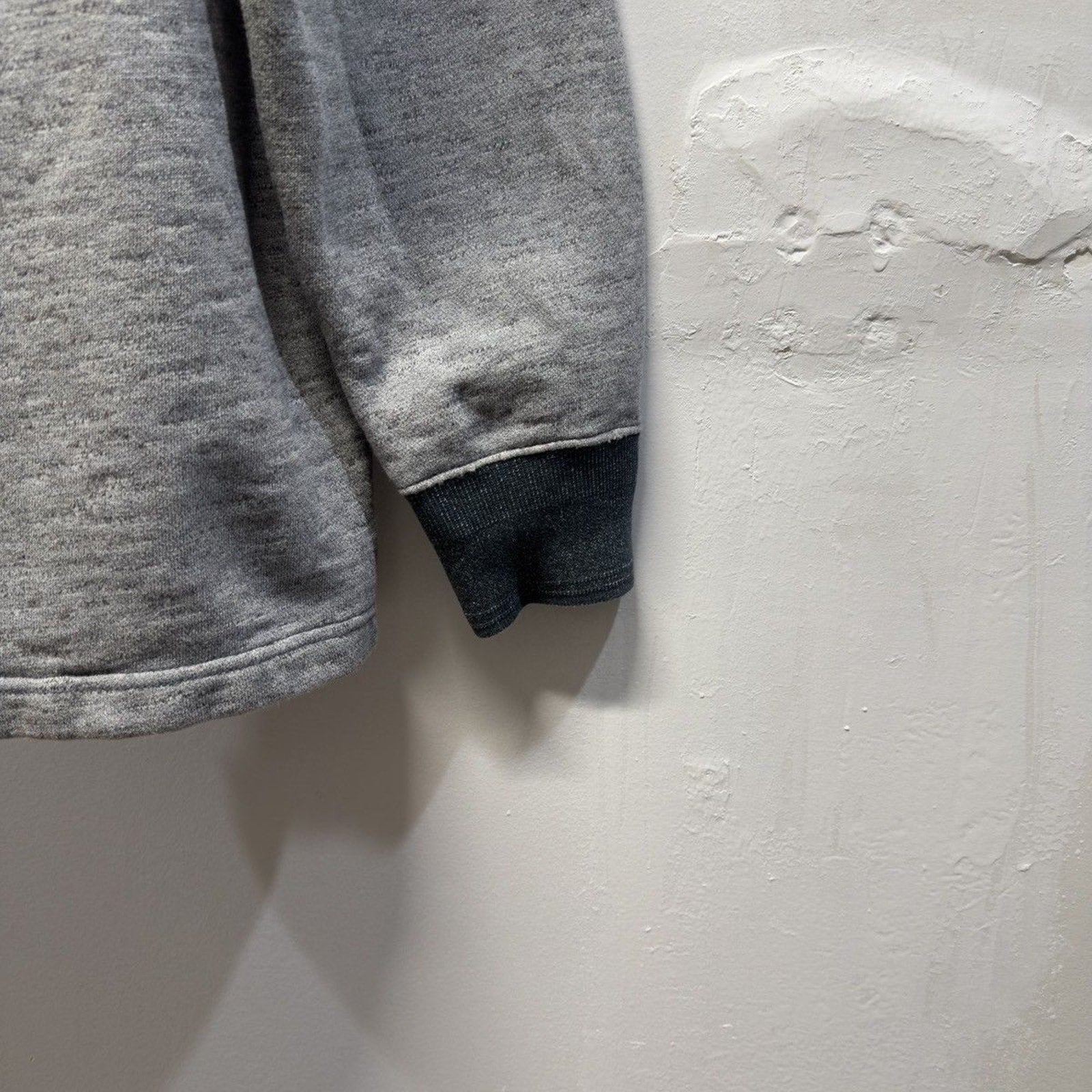 Vintage 2000s RRL Grey Henley Sweatshirt Faded