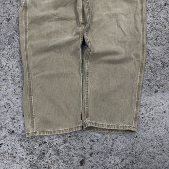 2000s Faded Thrashed Lee Dungarees Baggy Carpenter Pants