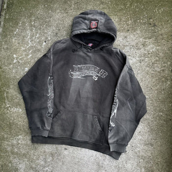 VINTAGE WEST COAST CHOPPERS THRASHED FADED DISTRESSED HOODIE