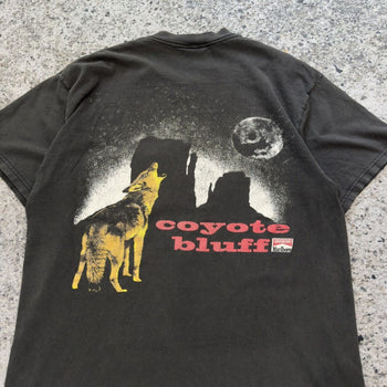 1990年代 マルボロ シガレット コヨーテ ブラフ ポケットTシャツ スラッシュド フェード