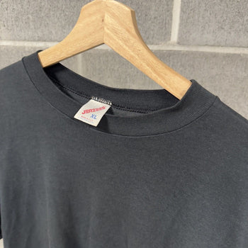 1990s Faded Distressed Paper Thin Black Tee