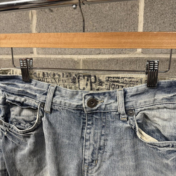 2000s Y2K Baggy Embroidered Faded Jeans