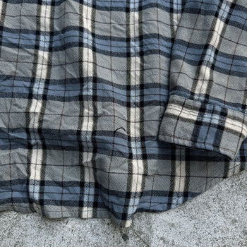 1990s Faded Plaid Flannel Shirt