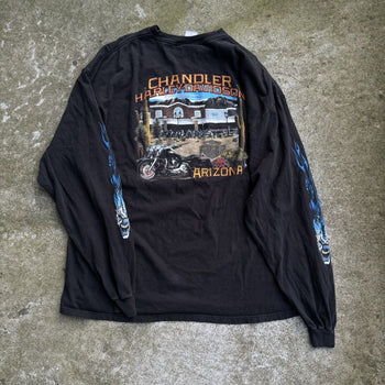 2000S HARLEY DAVIDSON DICE FLAMES CLOWN LONGSLEEVE