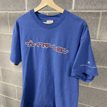 2000s Faded Blue Playstation Japan Tee