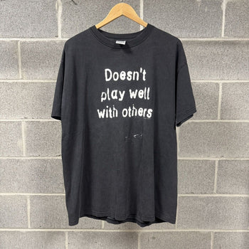1990s Doesn't Play Well With Others Thrashed Tee