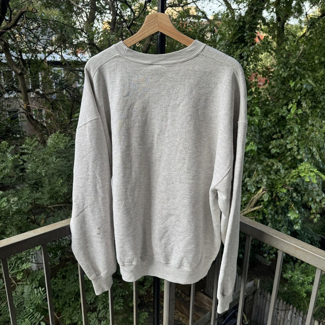 1990s Russell Athletic Thrashed Faded Stained Sweatshirt