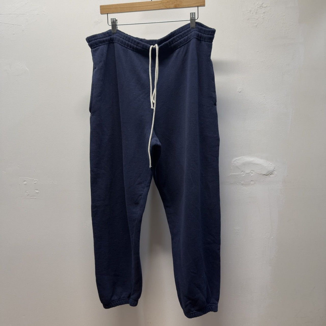 Vintage 1990s Made in USA Faded Navy Blank Sweatpants