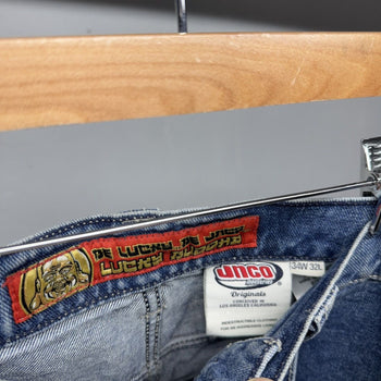 Jnco Buddah Dark Stone Baggy Wide Leg Skater Denim Jeans