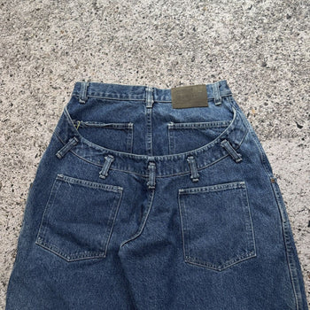 Shorts vaqueros skater holgados de pierna ancha de Sagwear de los años 90