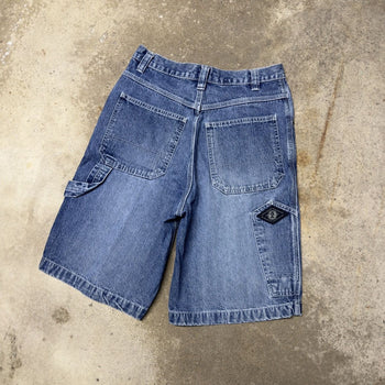 2000S BAGGY FADED DENIM CARPENTER SKATER JEAN SHORTS JORTS