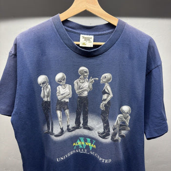1990s Alienwear Faded Alien Tee