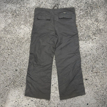 Pantalones anchos de nailon holgados con efecto cafeína de los años 90