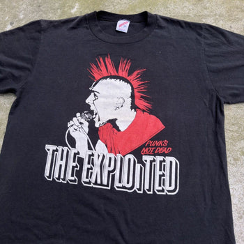 1980s THE EXPLOITED PUNK'S NOT DEAD TEE