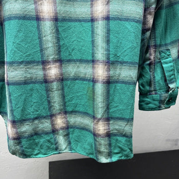 2000s Levi's Thrashed Plaid Flannel Grunge Shirt