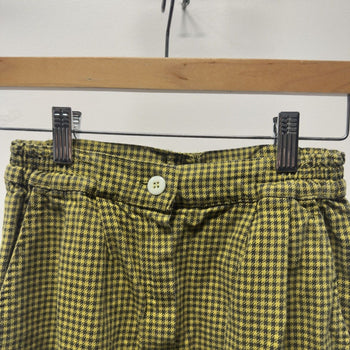 Vintage 1970s European Green Houndstooth Trousers Women's