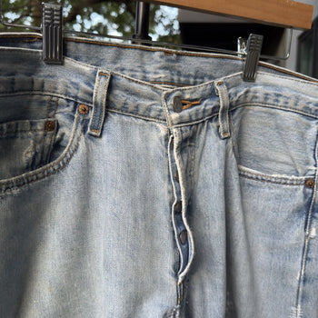 2000s Levi's 501xx Thrashed Faded Repaired Jeans