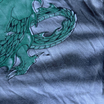 1990s DRAGON SKETCH FADED AOP TEE