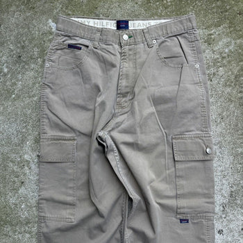 2000s TOMMY JEANS KHAKI CARGO SKATER PANTS