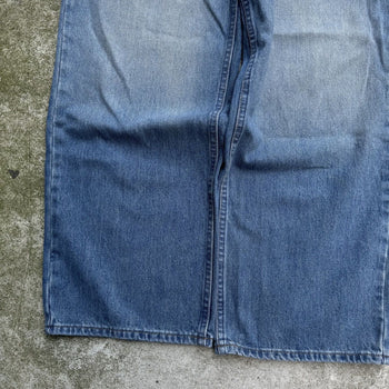 2000s Y2K BAGGY BULLHEAD DENIM WIDE LEG SKATER JEANS